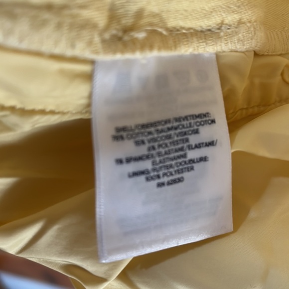 Lands end men’s flannel size large 42-44, heavy weight, light yellow - Picture 6 of 7